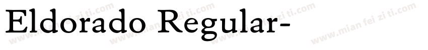Eldorado Regular字体转换